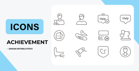 Vector set of business communication icons for web design
Modern set of internet and social med