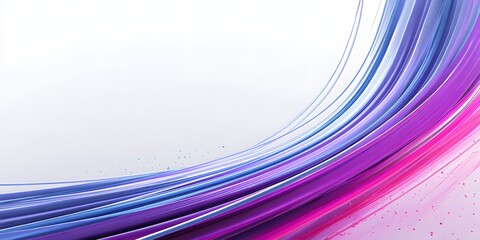 Obraz premium Abstract purple and blue curved wave background with white space