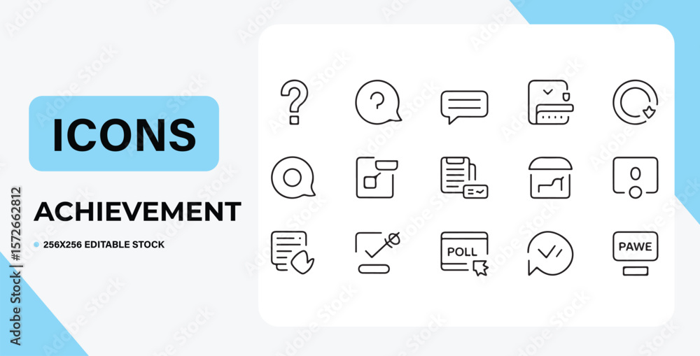 Aufkleber web icon set of vector file folder symbols for business and technology communication