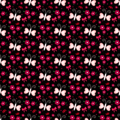 seamless pattern with flowers