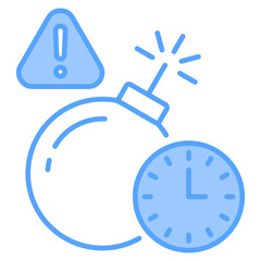 Deadline Blue Icon
