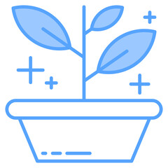 Growth Blue Icon