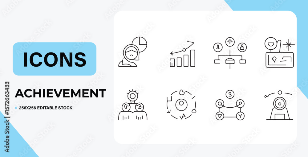Poster a versatile set of vector icons for web design, perfect for illustrating business, social media, and