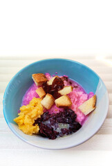 Close Up of Es Doger Indonesian Dessert in a Bowl
