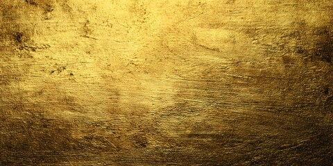Scratched golden metal texture background with shiny grunge effect