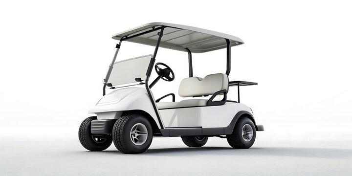 golf cart on golf course