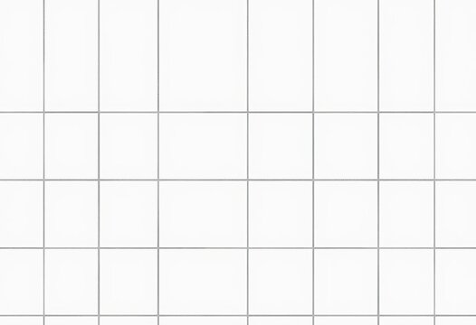 Abstract white tile background with gray grid lines; clean, minimalist vector illustration,  lines,  square