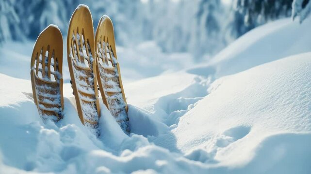 Cross country ski tracks