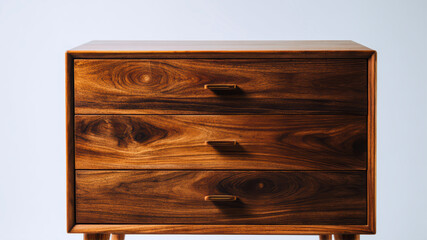 Elegant wooden dresser with three drawers