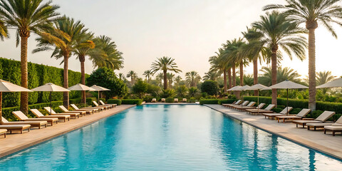 swimming pool in hotel