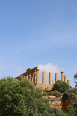 Obraz premium Temple of Juno (Hera), Valley of the Temples, Agrigento, Sicily, Italy