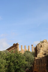 Obraz premium Temple of Juno (Hera), Valley of the Temples, Agrigento, Sicily, Italy