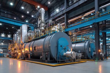 Cogeneration Plant. Gas Turbine Combined Cycle for Electricity Generation