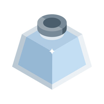 Check out this isometric icon of inkpot container