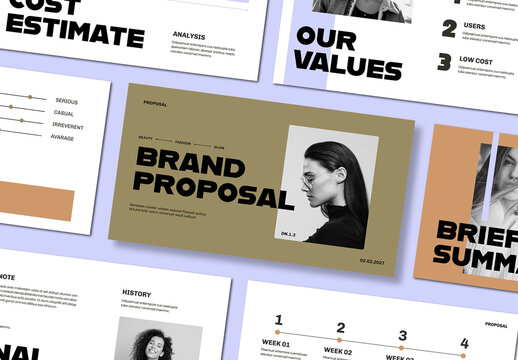 Brand Proposal Presentation Template Design