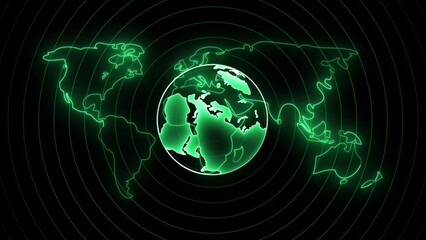 Global network connection and data connections concept. Communication technology global world network. Digital Data network technology With social network icons