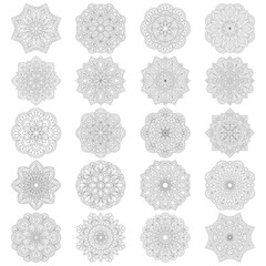 Ultimate Mandala Set of 20, Spiritual and Geometric Pattern Collection