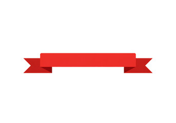 A Vibrant Red Ribbon Banner A Versatile Design Element for Presentations Websites and Graphic Design Projects