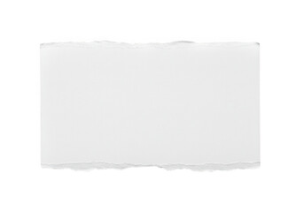 A torn white paper scrap is isolated on a transparent background, ready for your text