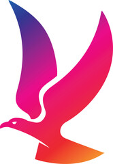 Flying birds silhouettes on white background. Vector illustration. isolated bird flying. tattoo design.