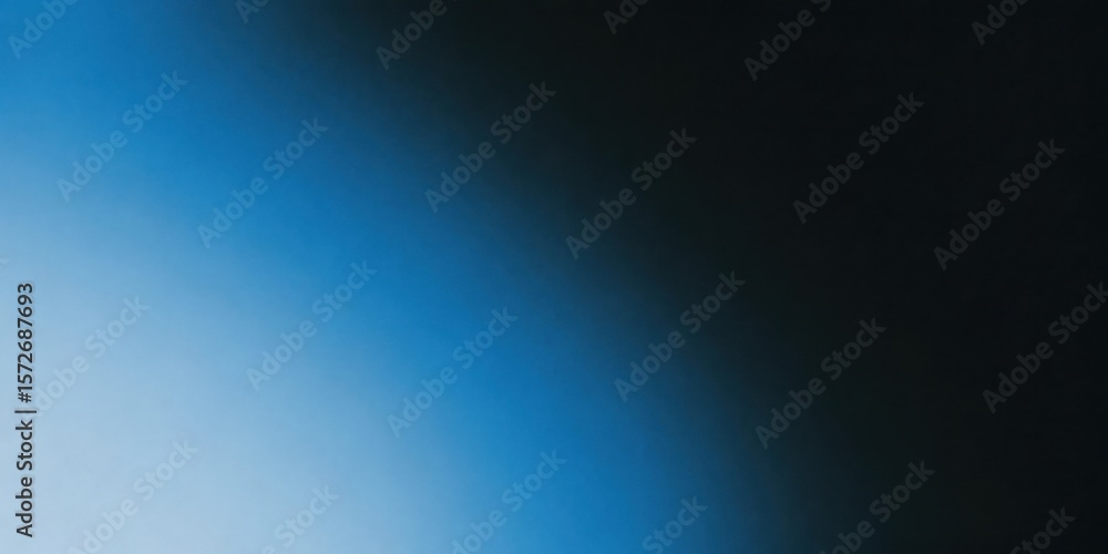 Poster a gradient background image transitioning from light blue to dark blue and eventually to black color