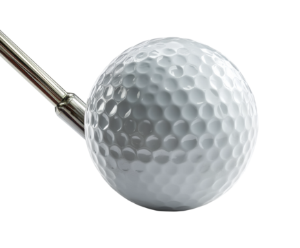 Golf swing practice session driving range sports. Isolated on transparent background, png.