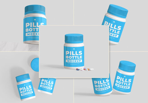 Pills Bottle Mockup