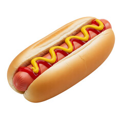 Classic Hot Dog with Ketchup and Mustard