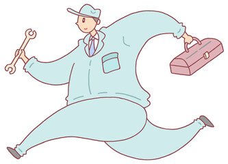 ビジネスのイラスト - 整備士・機械工・エンジニア・マシンキーパー