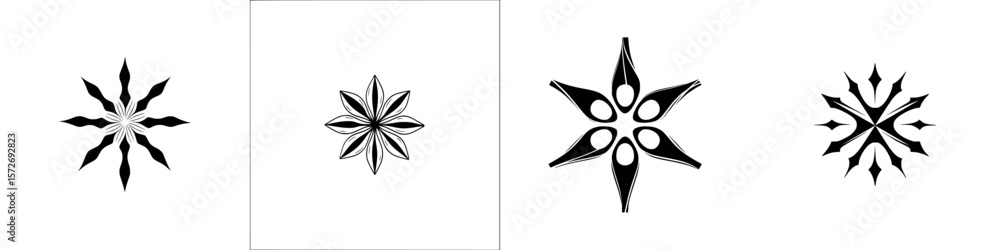 Poster silhouette pictogram icons set representing various designs for creative projects and applications i