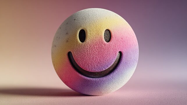 Multilayered Smiley Orb with Chromatic Halo | World Emoji Day Dimensional Radiance