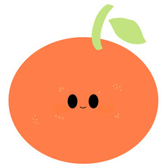 laughing tangerine illustration