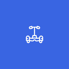 Hoverboard icon logo flat vector design