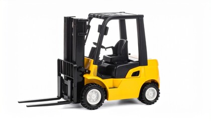 forklift truck isolated on white