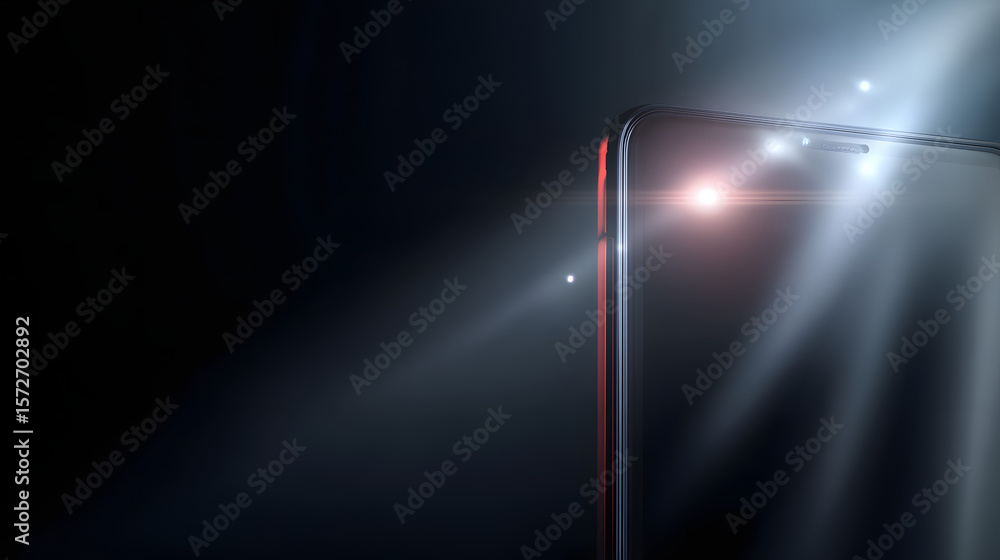Aufkleber the gleam of innovation: the sleek, modern design of a cutting-edge device comes to life with a dyna