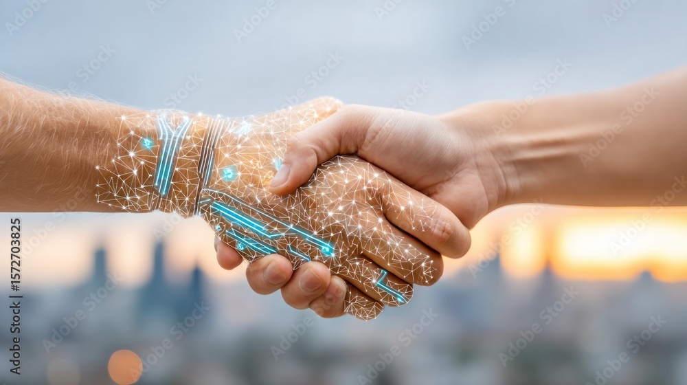 Poster technological agreement: a symbolic handshake between a human and a technological representation, re