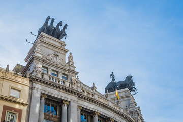 Cityscape of Madrid, Spain
