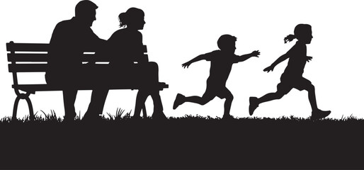 Happy Child Running Towards Parent: Joyful Family Moment and Outdoor Play

