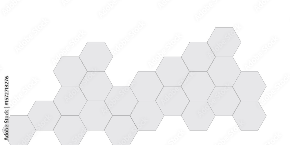 Poster vector technology background with hexagon concept design. embossed hexagon , honeycomb white shadow.