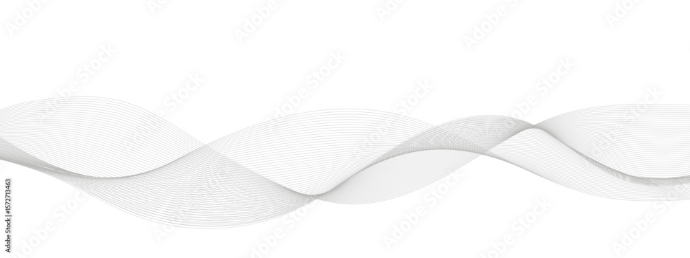 Poster Abstract background with wave and curve line. Curve wave seamless pattern. Thin line wavy abstract vector background. Curve wave seamless pattern. Vector illustration.