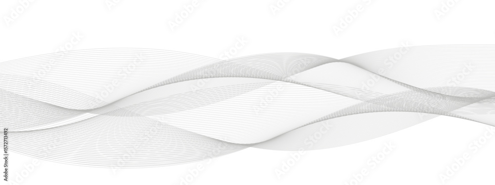 Poster abstract frequency sound wavy, twisted curve lines with blend effect. technology abstract wavy curve