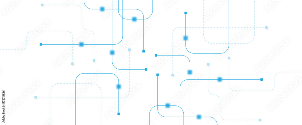 Poster abstract futuristic technology background. technology background with crossed lines and dots.
