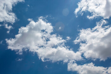 blue sky and clouds