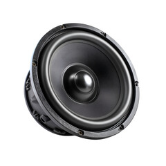 Speaker isolated on white background, Car Speaker on white background with work path, High resolution focus stacking photography