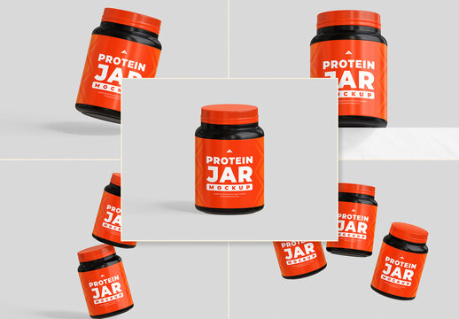 Protein Jar Mockup