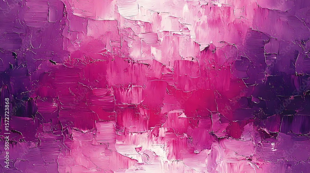 Poster abstract pink and purple textured background with palette knife technique creates dynamic movement a