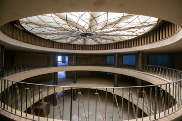 Abandoned Art Deco Interior with Urban Decay