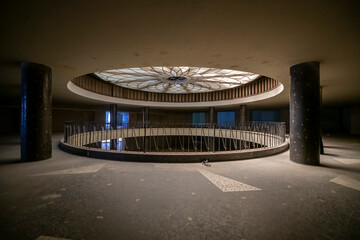 Abandoned Art Deco Interior with Urban Decay