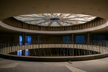 Abandoned Art Deco Interior with Urban Decay