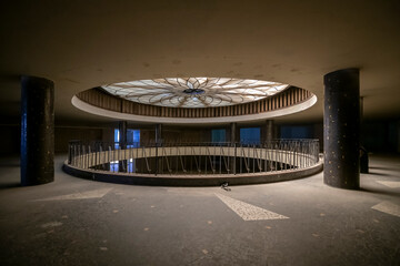 Abandoned Art Deco Interior with Urban Decay